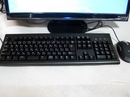 Galleria-HG-keyboard（Prime液晶モニタとキーボードを設置）