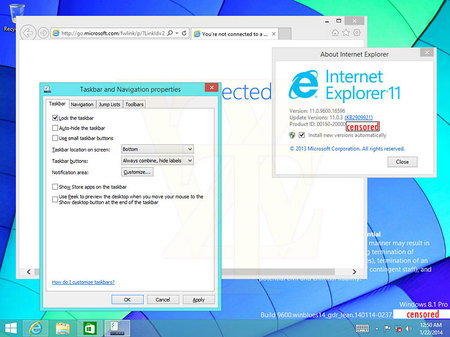 Windows8.1のデスクトップ画面にストアアイコン