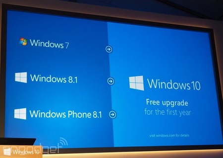 Windows 10は1年間無料アップグレード