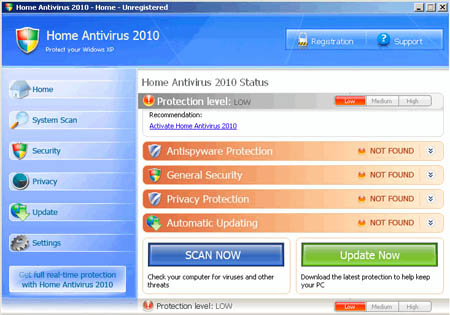 Home AntiVirus 2010